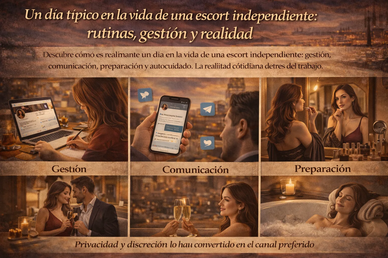 Un día típico en la vida de una escort independiente: rutinas, gestión y realidad