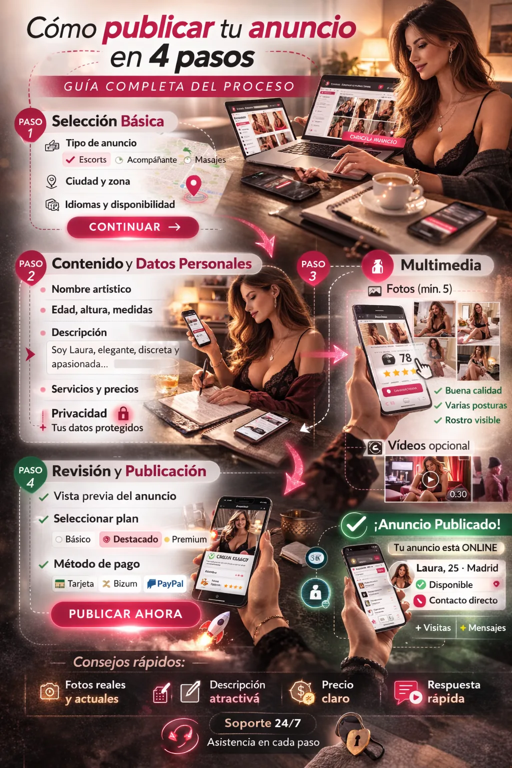Cómo publicar tu anuncio en 4 pasos: guía completa del proceso